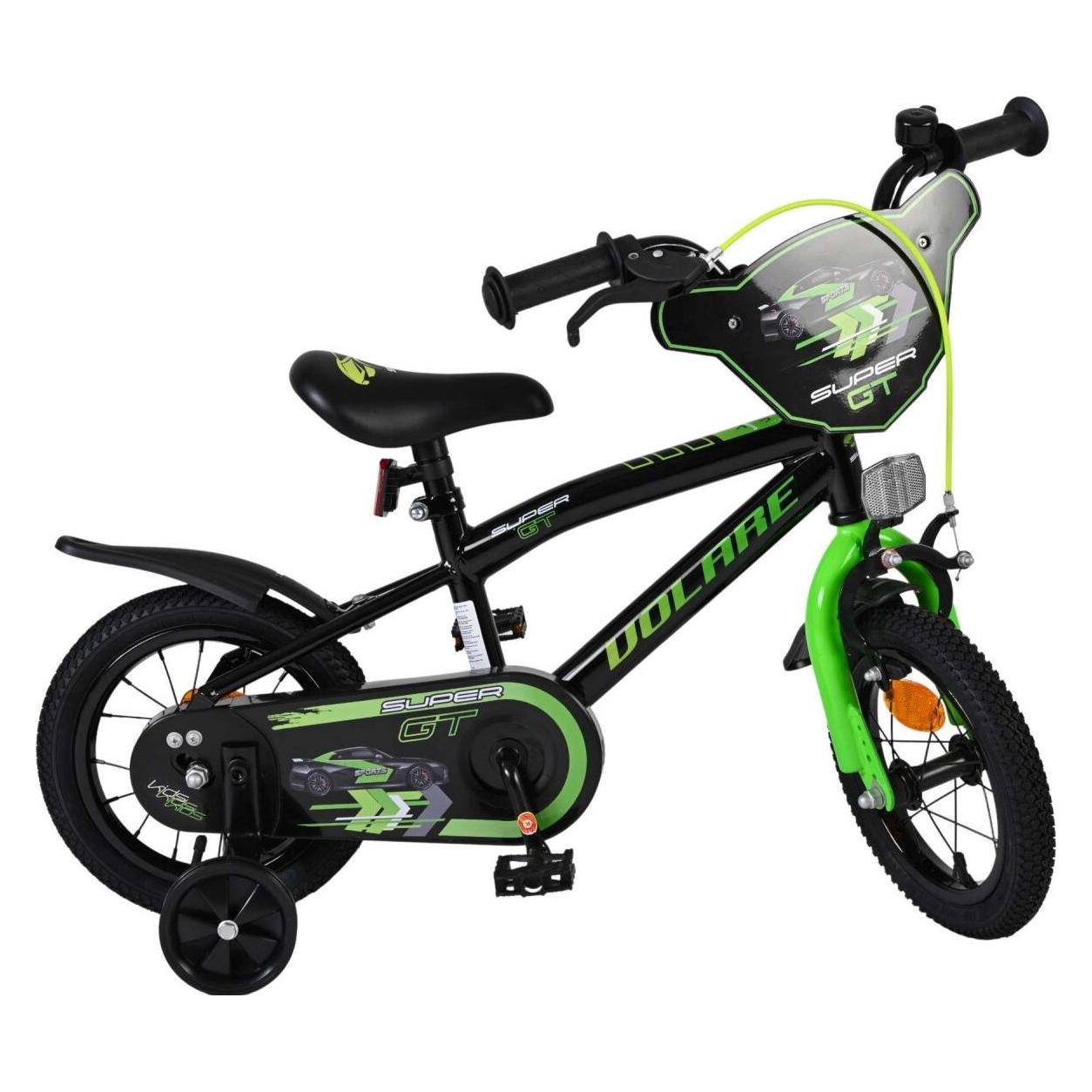 Volare Super GT Kinderfahrrad - Jungen - 12 Zoll - Grün (12") (51289)