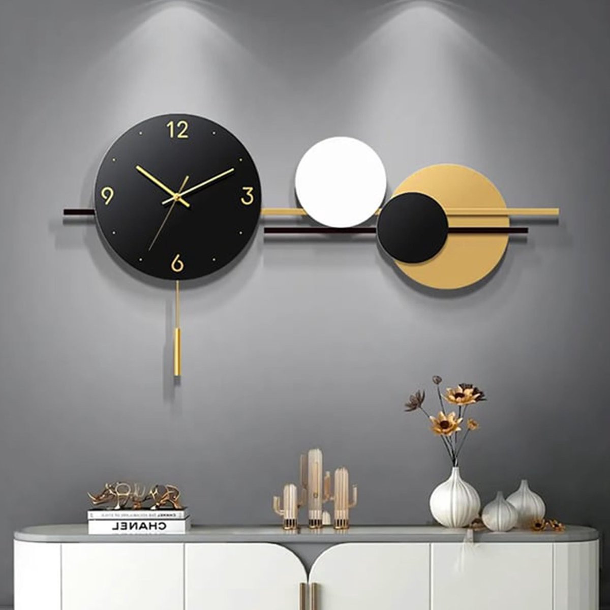 Solidchoice Moderne Analoge Wandklok zonder Tikkende Geluiden