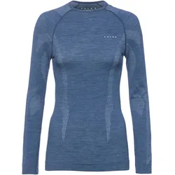 Falke Wool Tech Langarmshirt Damen | Gr. L | blau - blau
