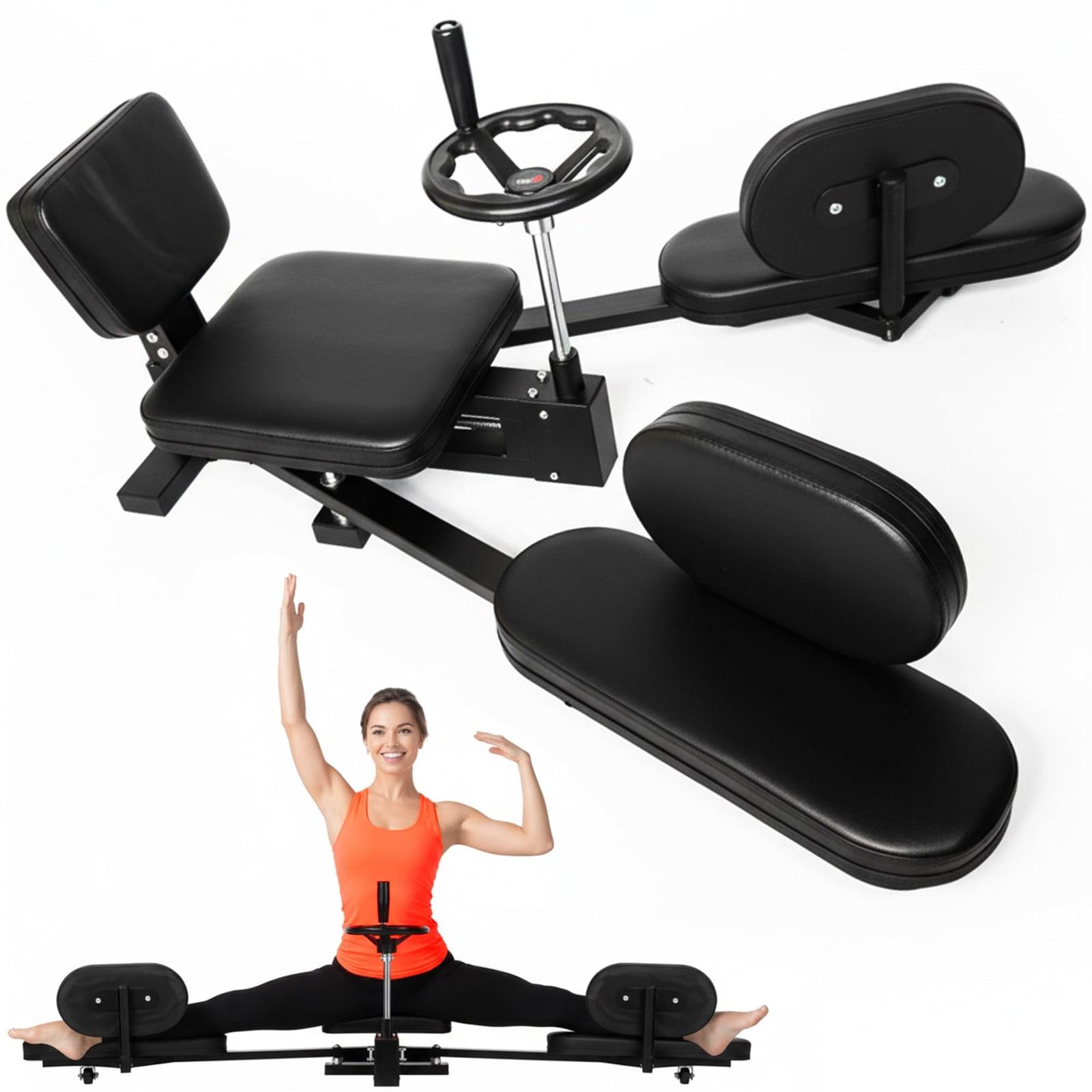 Beinspreizer Spagat Trainingsgerät - Verstellbar bis 180 Grad - 150 kg - Schwarz