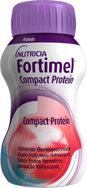 Nutricia Fortimel Compact Protein "Sabores Sensoriais" Frutos Vermelhos 4x125ml