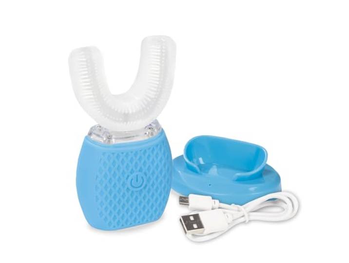 VITALmaxx 360° sonische tandenborstel 4 modi handsfree 15.000 vib/s zachte siliconen borstelharen massage tandvlees snelle reiniging diepe USB opladen