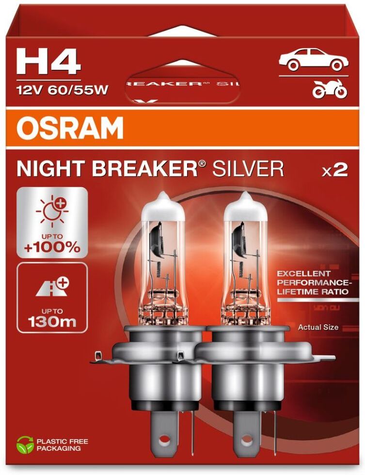 Ams-Osram Lampadina, Fendinebbia NIGHT BREAKER® SILVER 64193NBS-2HB