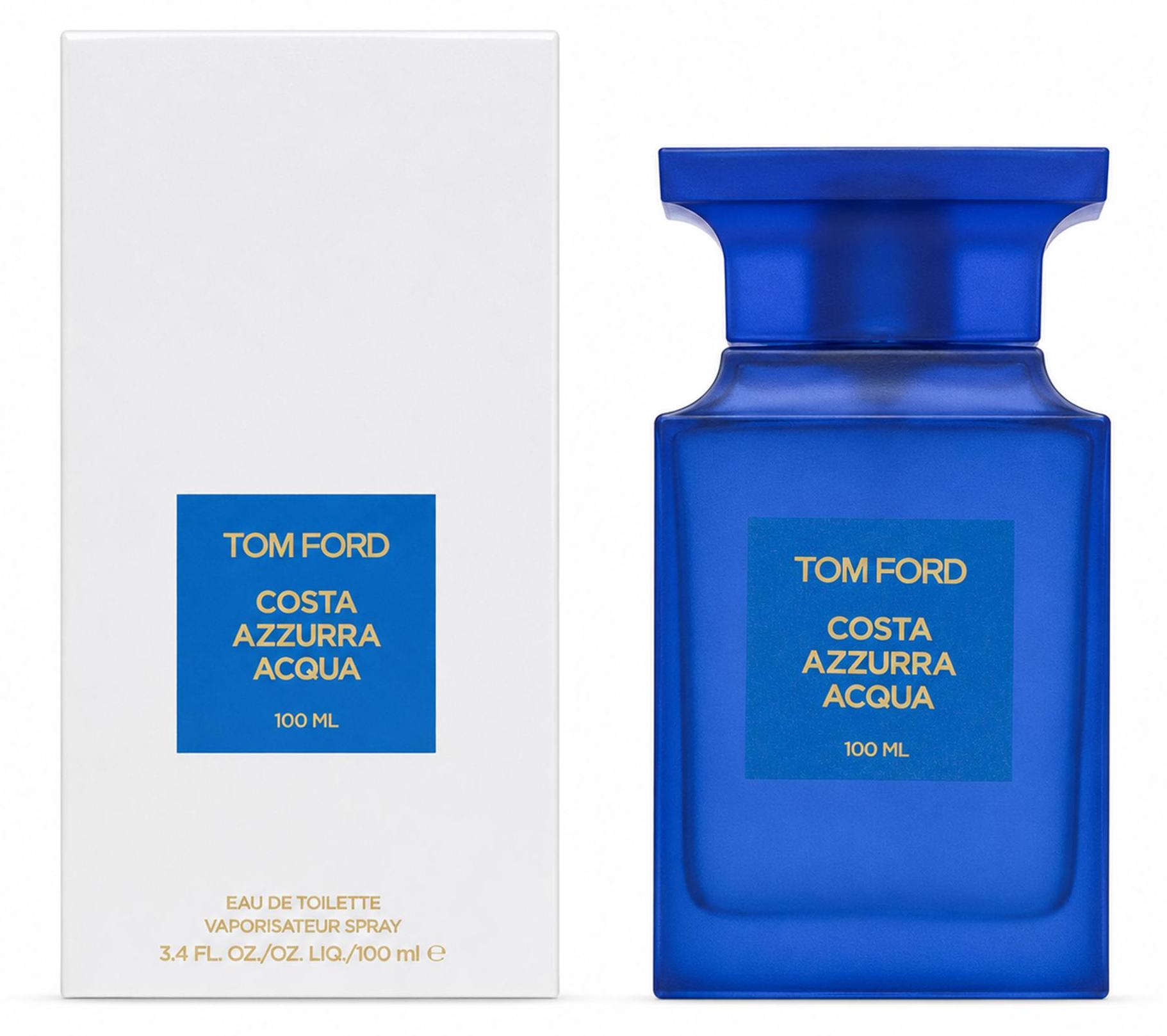 TOM FORD Costa Azzurra Acqua, Unisex, 100 ml, Nicht nachfüllbare Flasche, Juniper berry, Zitrone, Myrte, Cypress, Kiefer, Ambra, Labdanum, Mastix