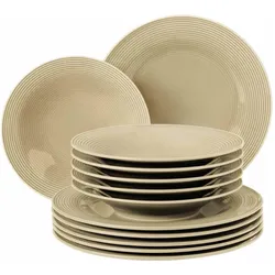 Seltmann, Geschirrset, Weiden Tafelservice Beat Sandbeige uni 12teilig