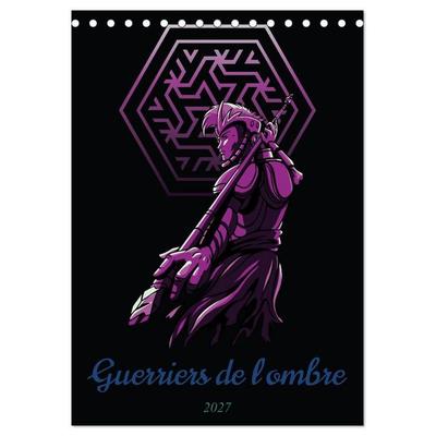 Guerriers de l'ombre (Calendrier de bureau 2027 DIN A5 horizontal), CALVENDO calendrier mensuel