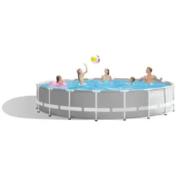 Intex Frame Swimming Pool Set "Prism Rondo VI",grau,Ø 549 x 122 cm