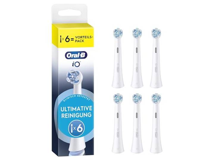 Oral-B iO Aufsteckbürsten Ultimative Reinigung, Weiß, 6 Stück
