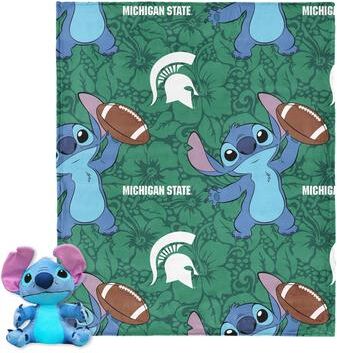 NCAA Enroll Stitch Hugger Pillow & Silk Touch Throw Blanket Set
