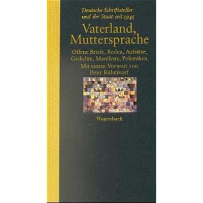 Vaterland, Muttersprache, Gebundene Ausgabe von Klaus Wagenbach,Winfried Stephan,Michael Krüger, Wagenbach, K, 978-3-8031-3110-2