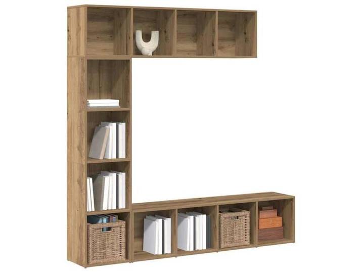 UU NEW*Étagère bibliothèques Contemporaine - Lot de 3 - chêne artisanal - bois d'ingénierie CHY3552496