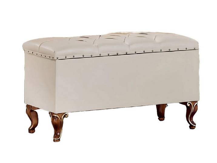 Xlmoebel Hocker Fußschemel Elisa aus Holz - Elegantes Design aus Italien (1 St., Hocker), Hergestellt in Europa