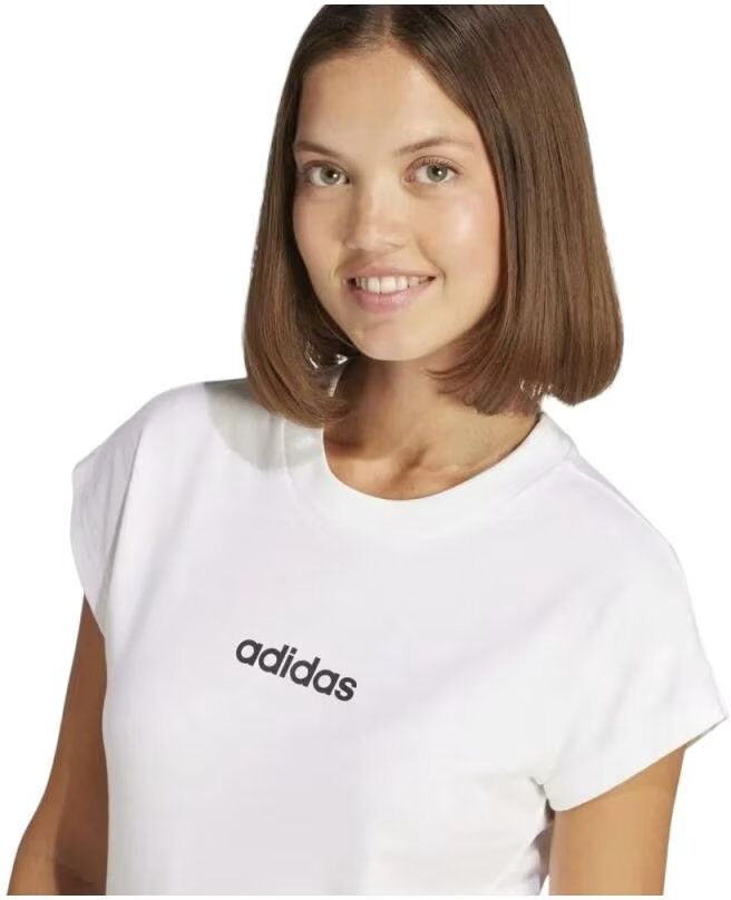 Camiseta Adidas Essentials Linear Claro Jc8239 M Mujer