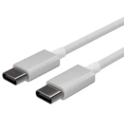 S/CONN maximum connectivity Flexline-USB Lade-Sync Kabel, USB C Stecker auf USB-C Stecker, 2.0, ABS, weiß, 0,5m
