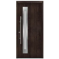 Hörmann Ecostar Haustür "ISOPRO Secur IPS 780S",night oak,110 x 210 cm (B x H)