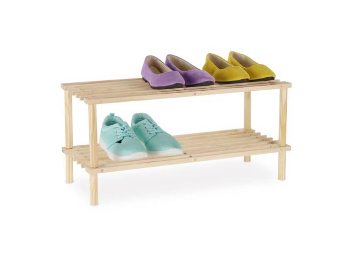 Relaxdays Schuhregal Holz