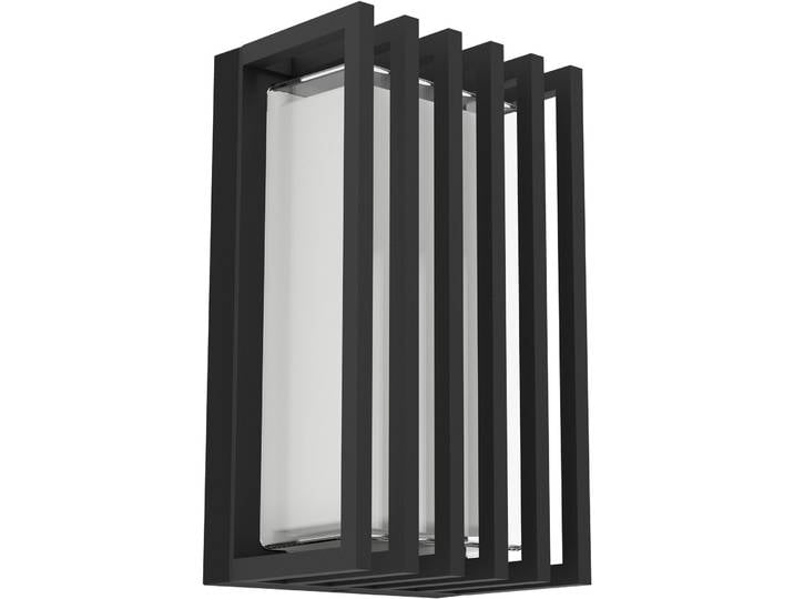 Wandlampe aussen Genoves schwarz-struktur IP65 - Wandlampe aussen