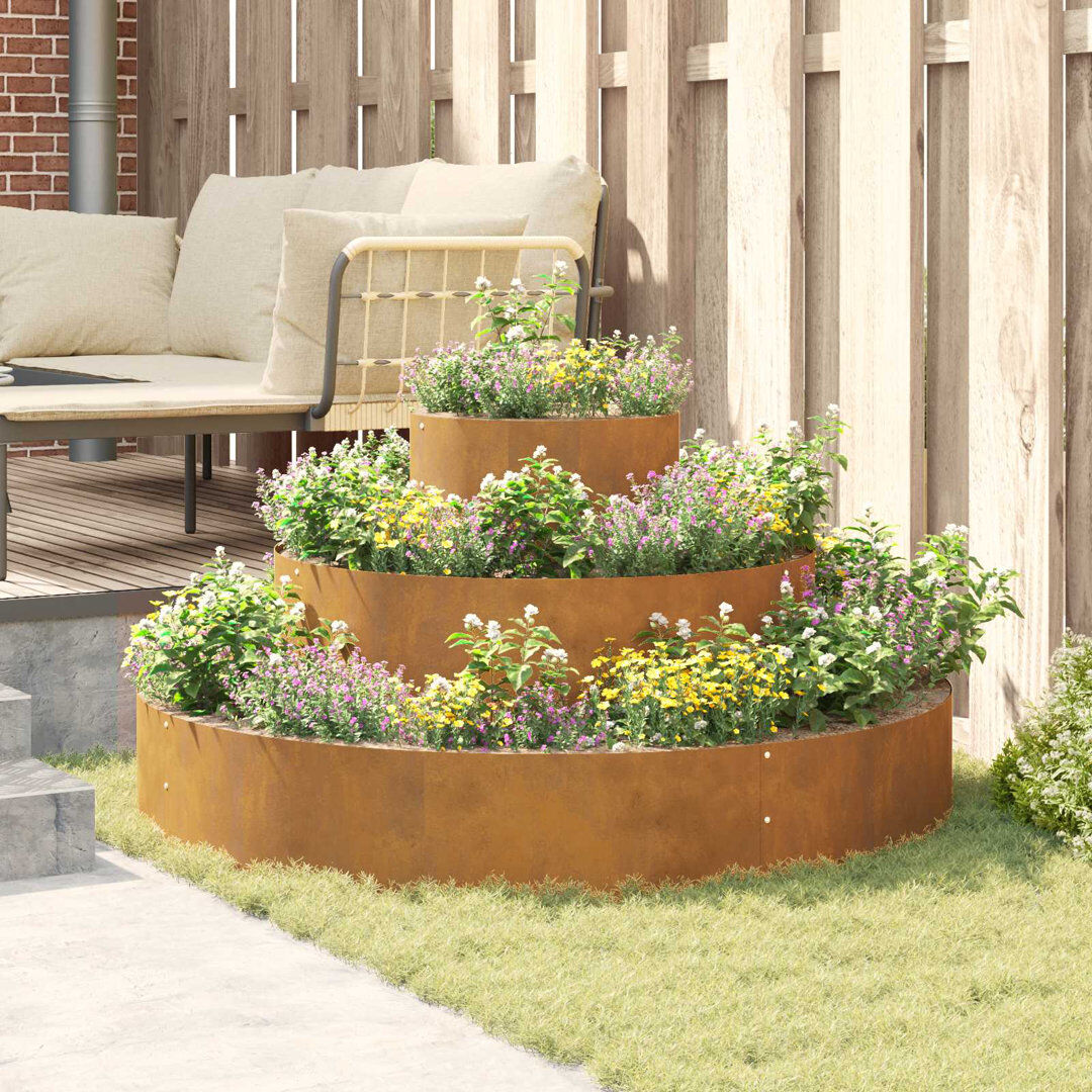 17 Stories Planter Box Brown 20cm H X 120cm W X 120cm D