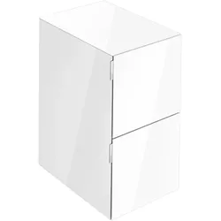 Keuco Edition 11 Art Sideboard 32542830400 40x70x49cm, 2 Frontauszüge, Glas, weiß