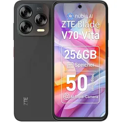 ZTE Blade V70 Vita (256 GB, Stone Gray, 6.70", Dual SIM, 4G), Smartphone, Grau