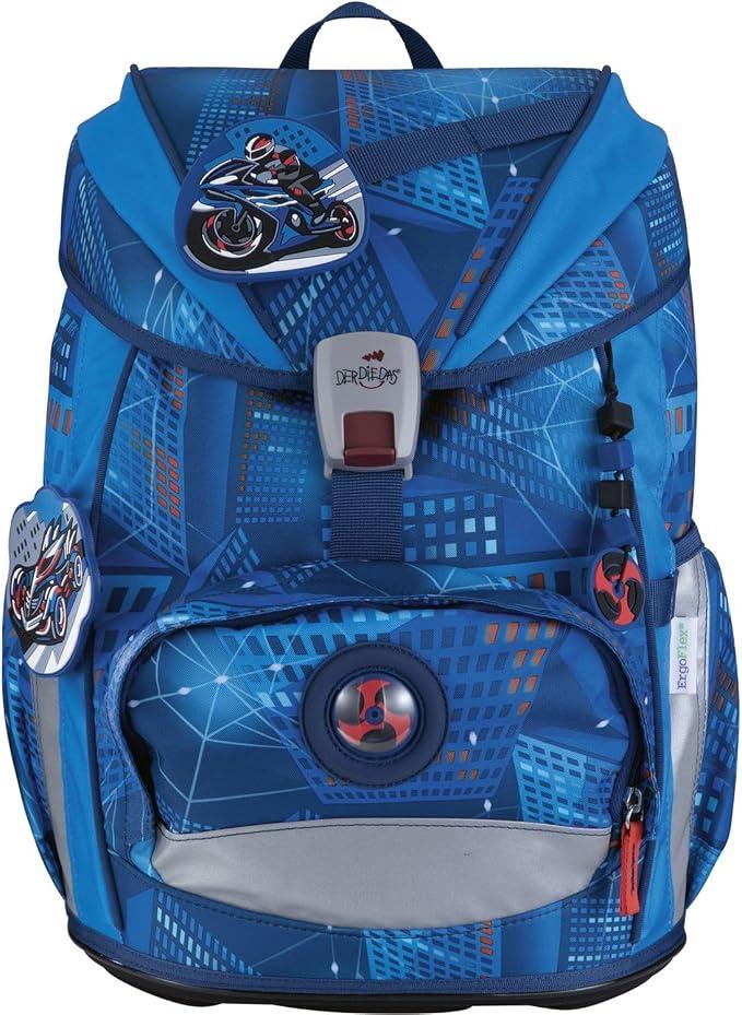 Schulranzen ErgoFlex Light Set 6-teilig Turbo Speed blau