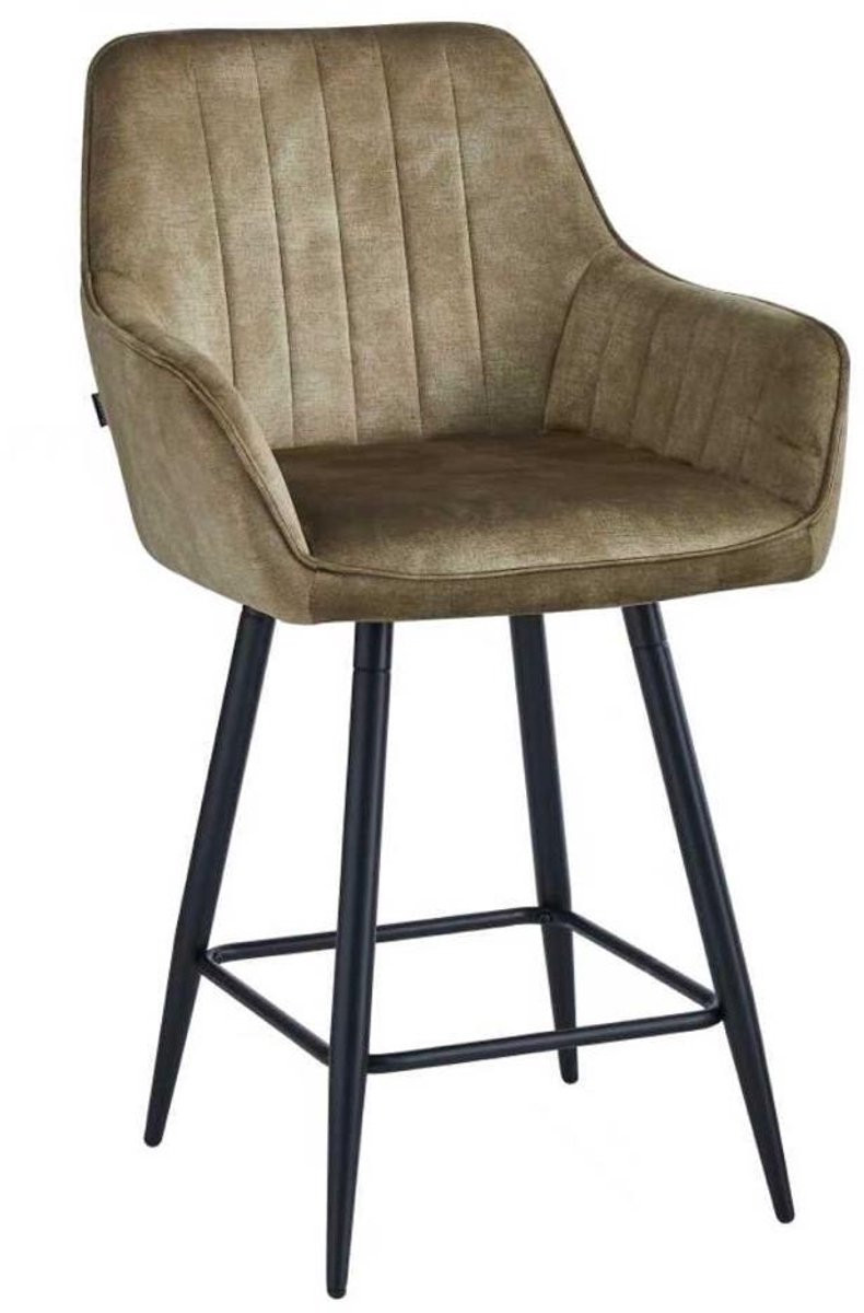 Colenis Lavin Barstoelen Set van 2 - Taupe - Adorè Velvet Design Barstoel