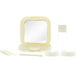 Reiseetui Kontaktlinsenbox creme