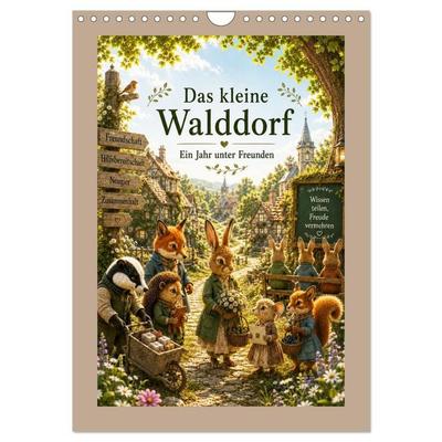 Das kleine Walddorf (Wandkalender 2027 DIN A4 hoch), CALVENDO Monatskalender