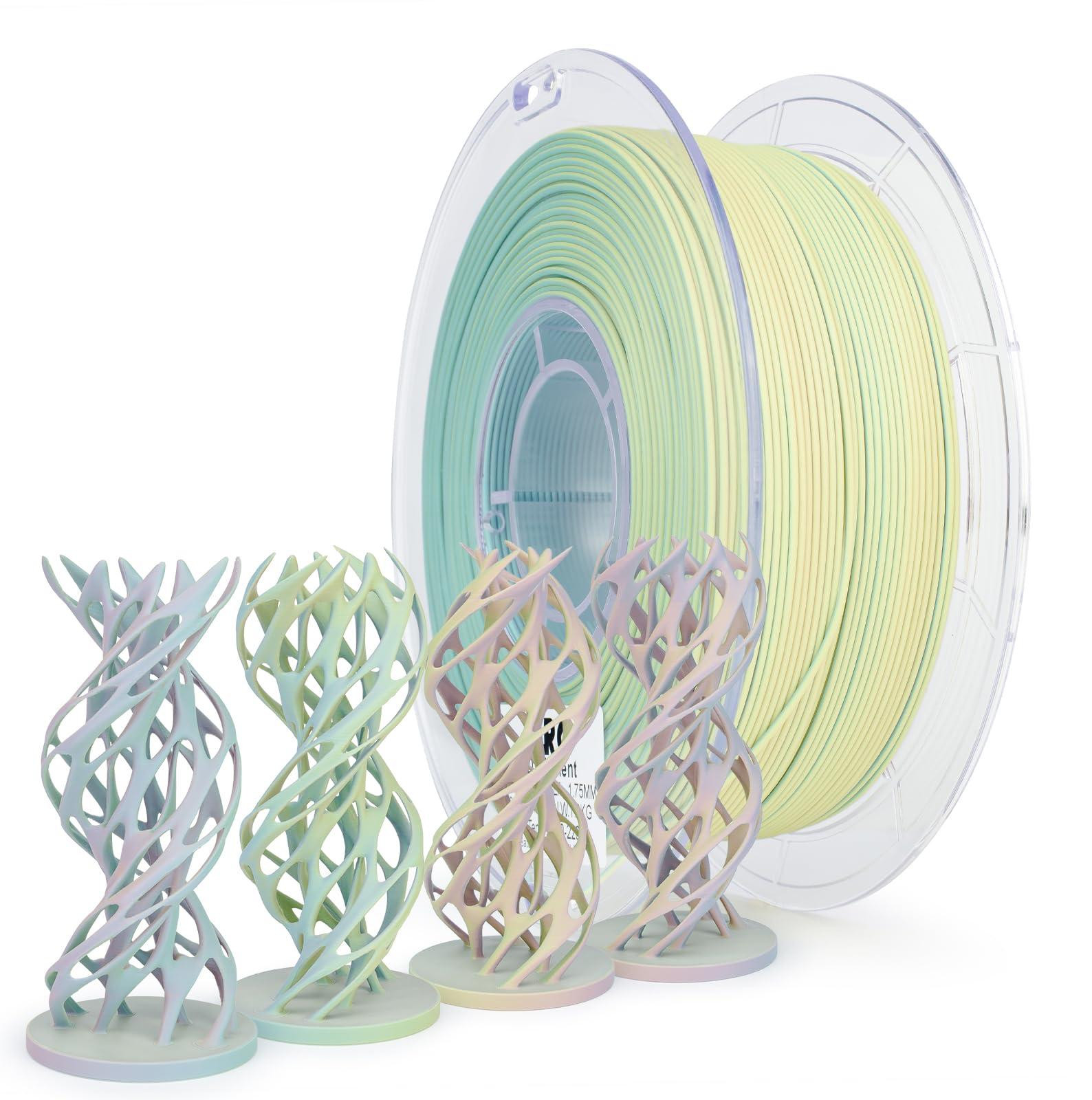 Selius 3D Printer Filament Tricolor Matte PLA 1.75mm 1kg
