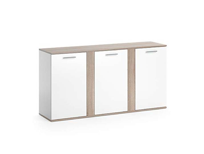 Vicco Kommode Novelli, Sonoma, 40 x 80 cm mit Türen, geeignet zur Aufbewahrung von Kleidung und Haushaltsgegenständen