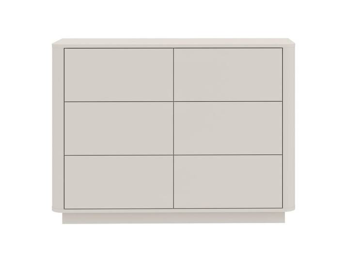 Mid.you Kommode Mocha, Kaschmir, 6 Schublade(n) Schubladen, 115.2x85.5x40 cm, stehend, Wohnzimmer, Kommoden & Sideboards, Kommoden