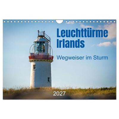 Leuchttürme Irlands (Wandkalender 2027 DIN A4 quer), CALVENDO Monatskalender