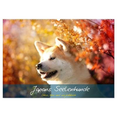 Japans Seelenhunde (Wandkalender 2027 DIN A2 quer), CALVENDO Monatskalender