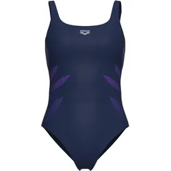 WOMEN'S ARENA SWIMSUIT MILENA WING BACK NAVY - 50