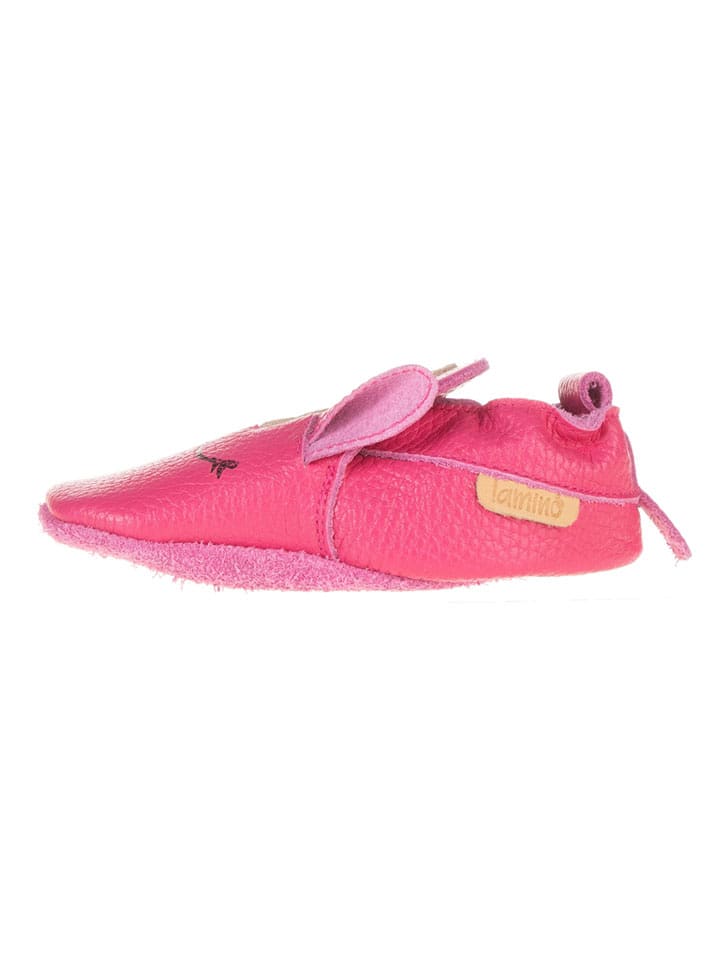 lamino Leder-Krabbelschuhe in Pink - 20/21