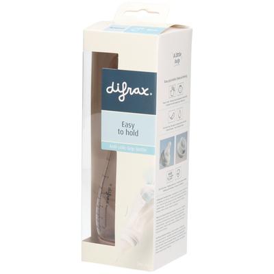 Difrax Handgreepfles Mocha 240ml 1st 1 St Babyflasche
