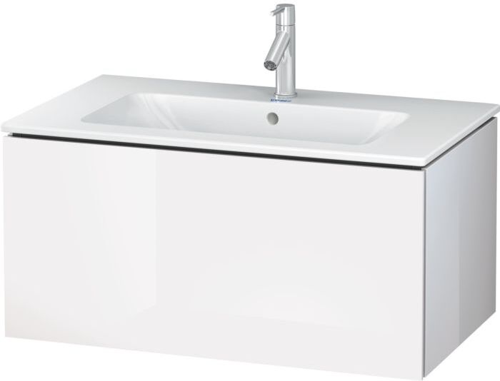Duravit L-Cube Waschtischunterbau LC614108585 Weiß Hochglanz, 82x40x48,1cm, 1 Auszug