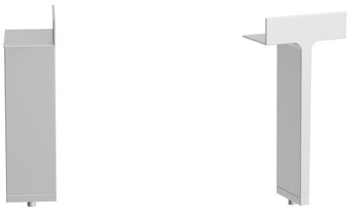 LAUFEN Kartell Füße H4076600330001 optional, für Waschtisch-Set, weiß