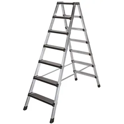 ILLER-LEITER Stufenstehleiter Alu elox. 48104