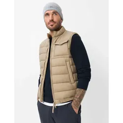 Brax Herren Steppweste Style WILL cappucino, hellbraun, Gr. XXXL