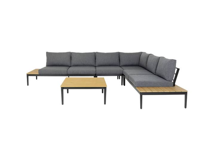 Gartenlounge Florida anthrazit Aluminium 6 B 314.5 cm T 246.5 cm