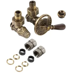 Terma Regel-Eckventil, CLASSIC ART; GZ 1/2"-Ø16x2,Ø15, GW 1/2"bronze , TGERANT03, Braun TGERANT03