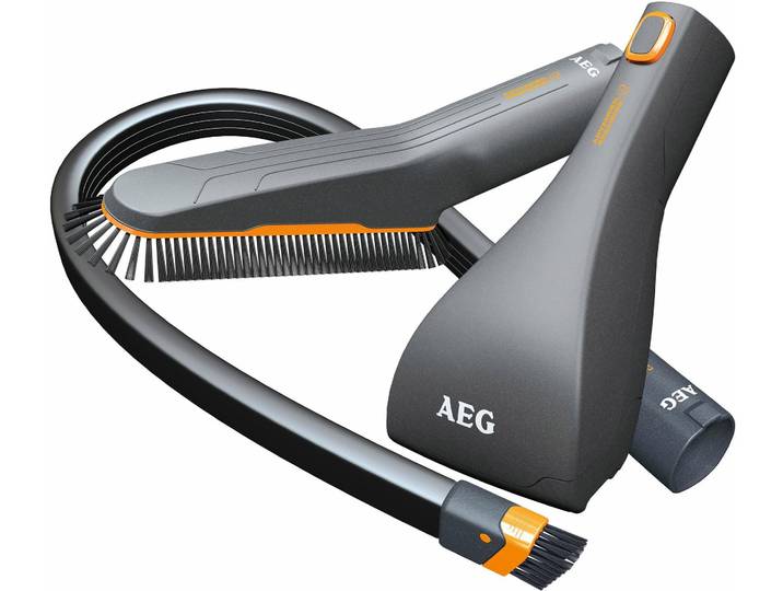 AEG Staubsaugerdüsen-Set 360 Home & Car Kit AKIT12 , bunt (schwarz, orange), Staubsaugerdüsen, Soft-/Fugen-/Turbodüse, Staubsaugerdüsen-Set