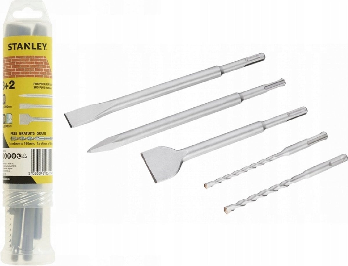 Stanley SDS+ Beitel en boor set van 5 stuks, STA54400-XJ