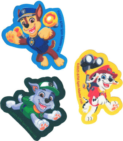 CMM Applikationen "Paw Patrol", Größe: 6,5–7 cm, Inhalt: 3 Stück