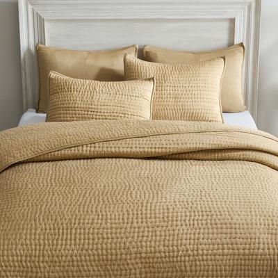 Superior LUX 100% Silk Luxury Quilt Set Hand-Stitched Pick Stitch Bedding, All-Season Coverlet with Matching Shams
