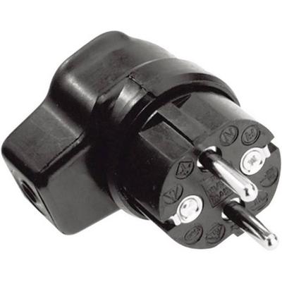 Kalthoff 919171 Schutzkontakt-Winkelstecker Gummi 250V Schwarz IP44