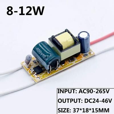 Inspired Living LED Driver 220V Constant Current 300mA Power Supply Module (136W) For Downlights & DIY LEDs 8 12w Dc24 46v output 240 260ma
