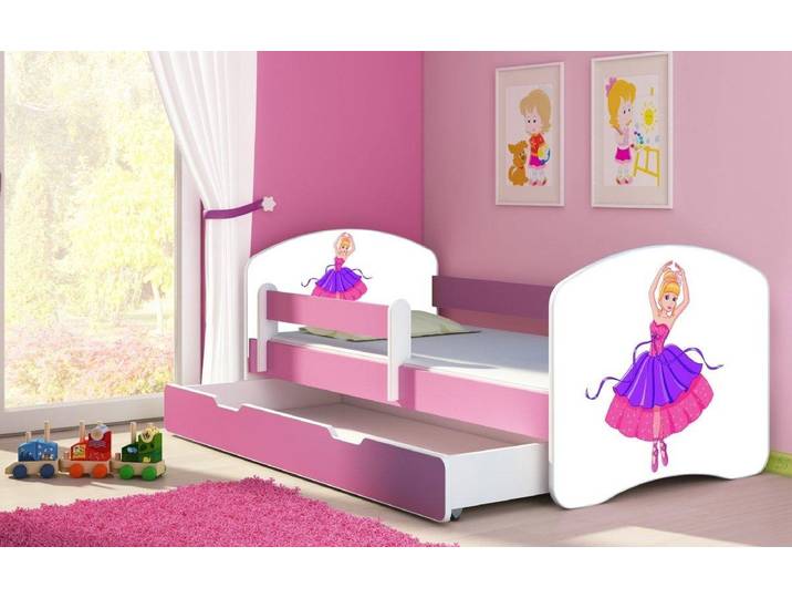 Kinderbett Dream mit verschiedenen Motiven - 160x80 - Princess - Luxusbetten24