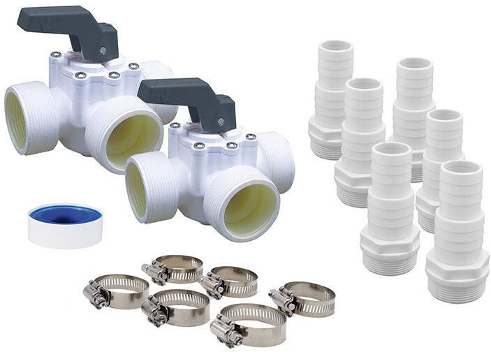 Ubbink Kit BY-PASS pompe à chaleur piscine HEATERMAX Compact